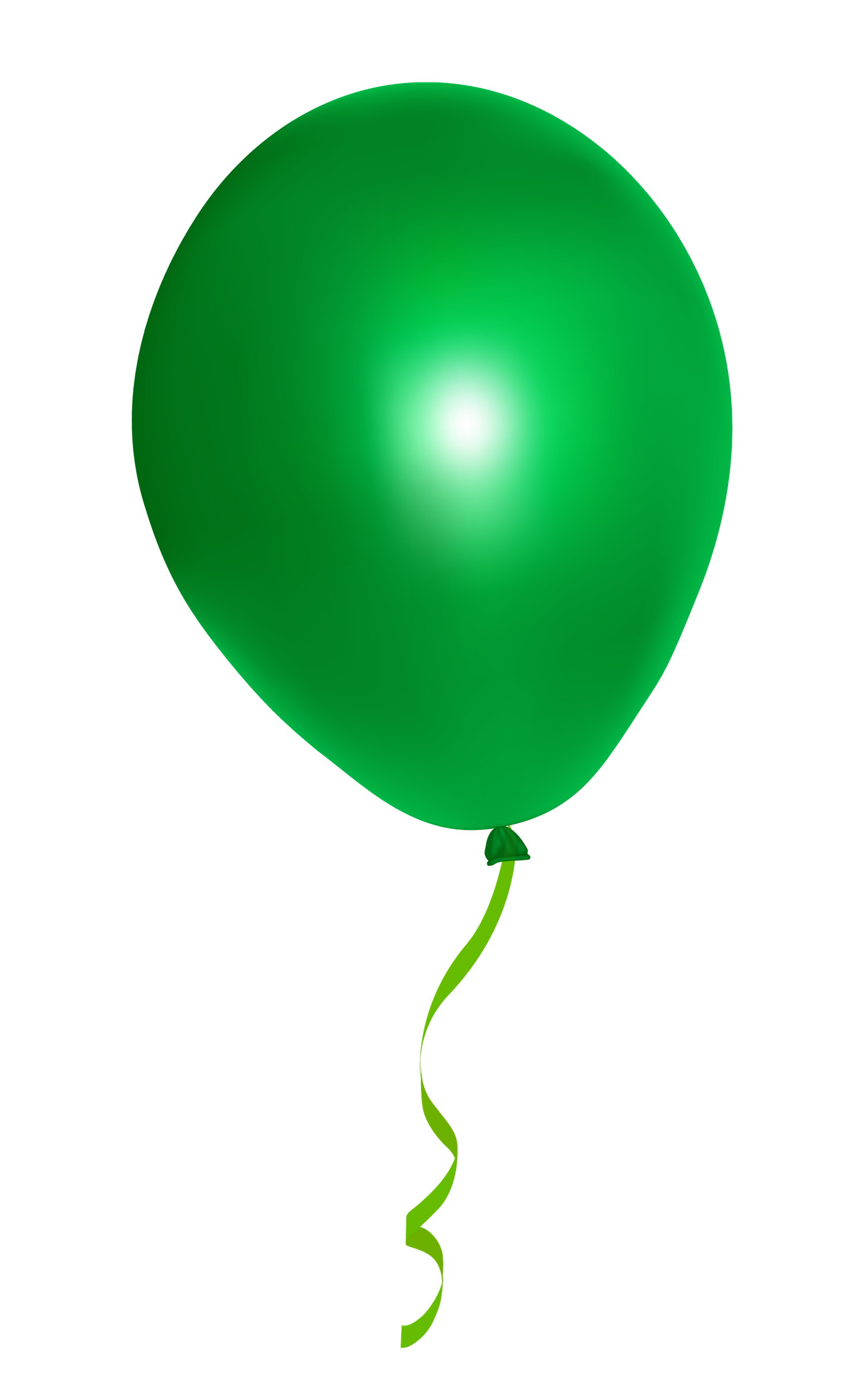 Balloon Green Glossy Png HD Free Download