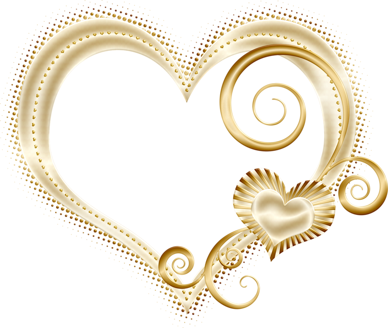 Heart Gold Png Hd Free Download