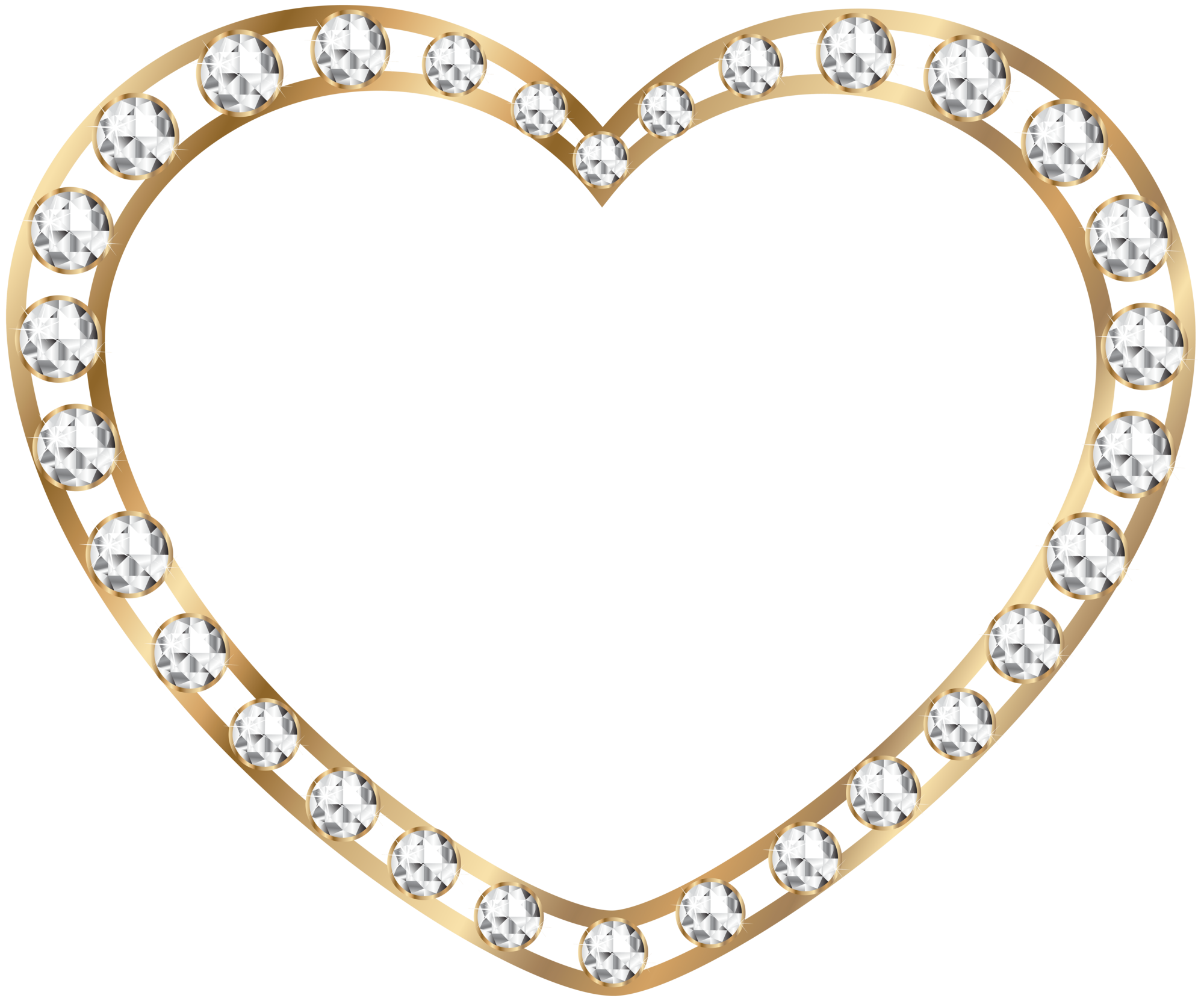 Heart Pic Gold Transparent Png Hd Free Download