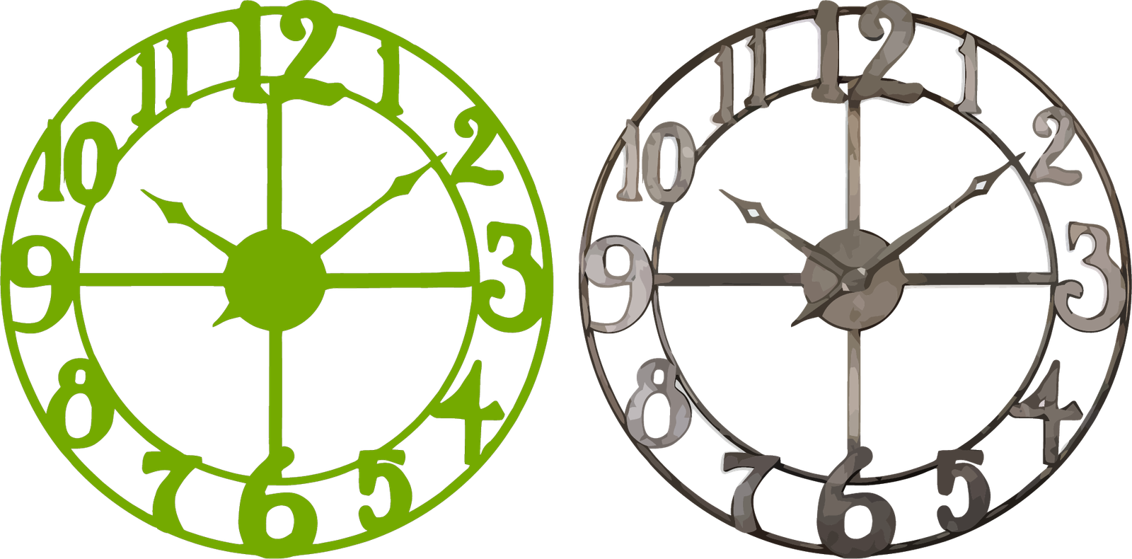 Wall Green Clock Png HD Free Download