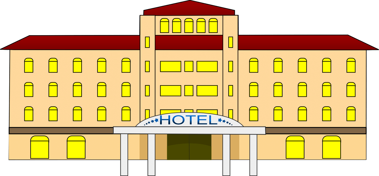 Building Hotel Vector Transparent Png HD Free Download