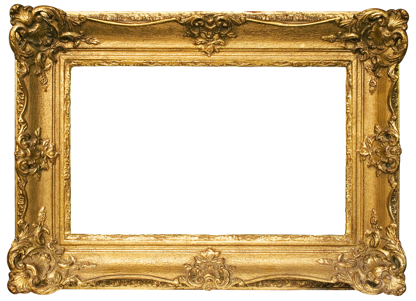 Vintage Frame Gold Png HD Free Download