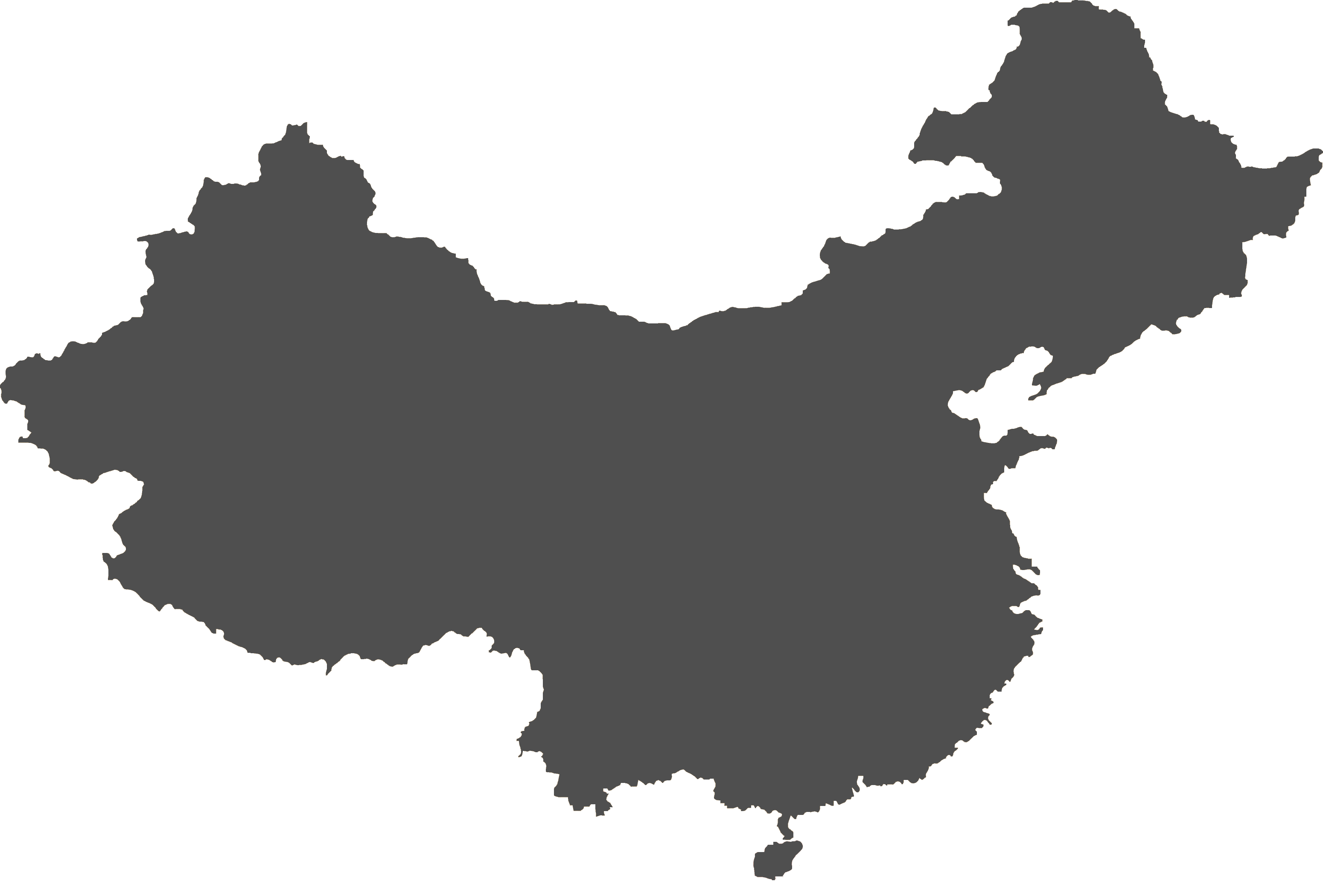 China Border Map Png HD Free Download