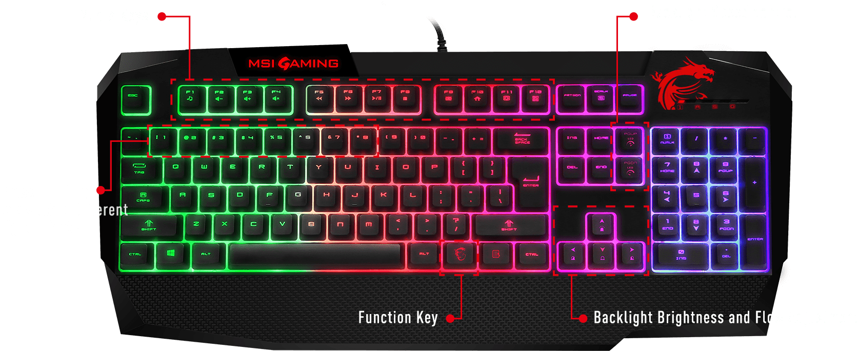 Gaming Neon Keyboard Png HD Free Download