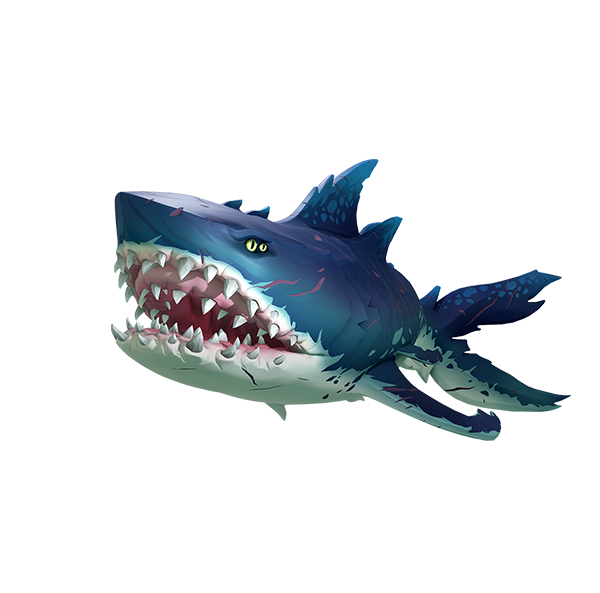 Blue Megalodon Shark Png HD Free Download