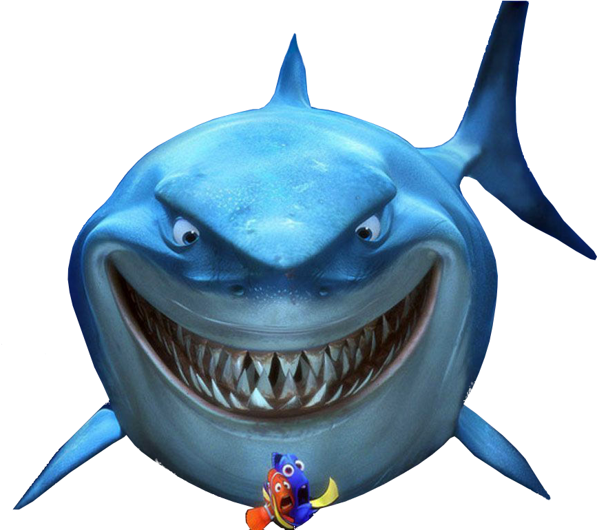 Blue Shark Nemo Clipart Png HD Free Download