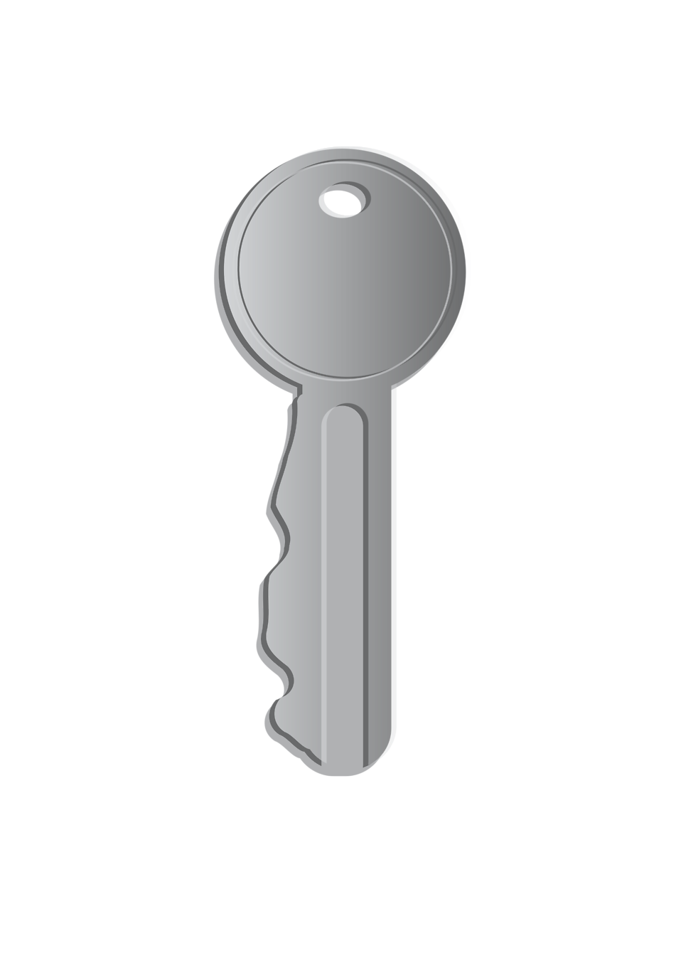 Silver Key Clipart Png HD Free Download