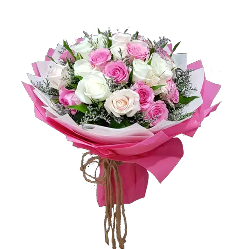 Pink Spring Flower Bunch Rose Png HD Free Download