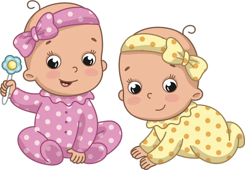 Twin Babies Clipart Png HD Free Download