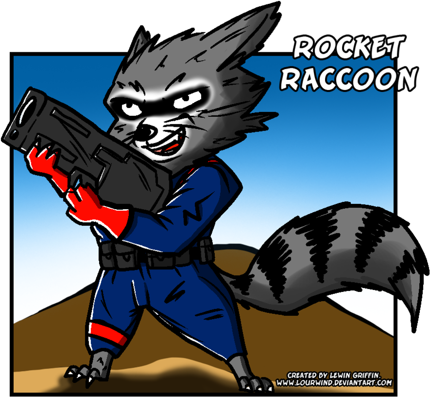 Raccoon Rocket Png HD Free Download