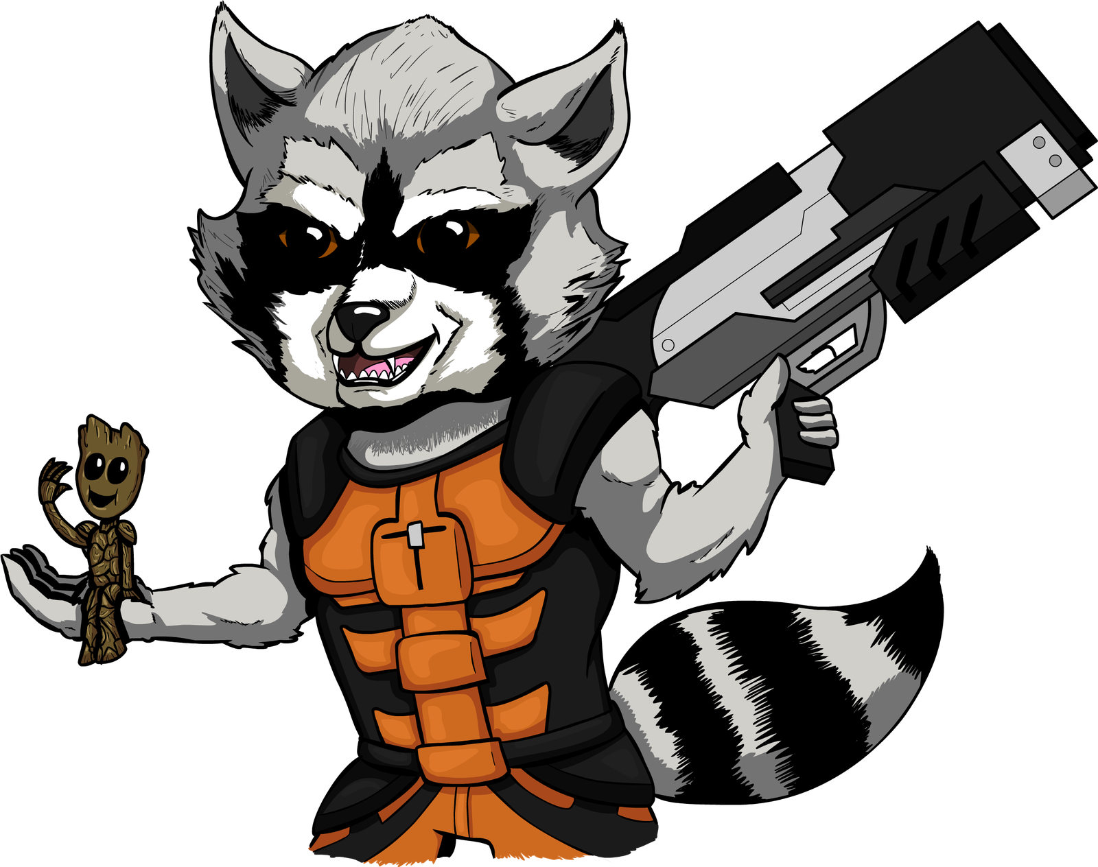 Raccoon Rocket Png HD Free Download