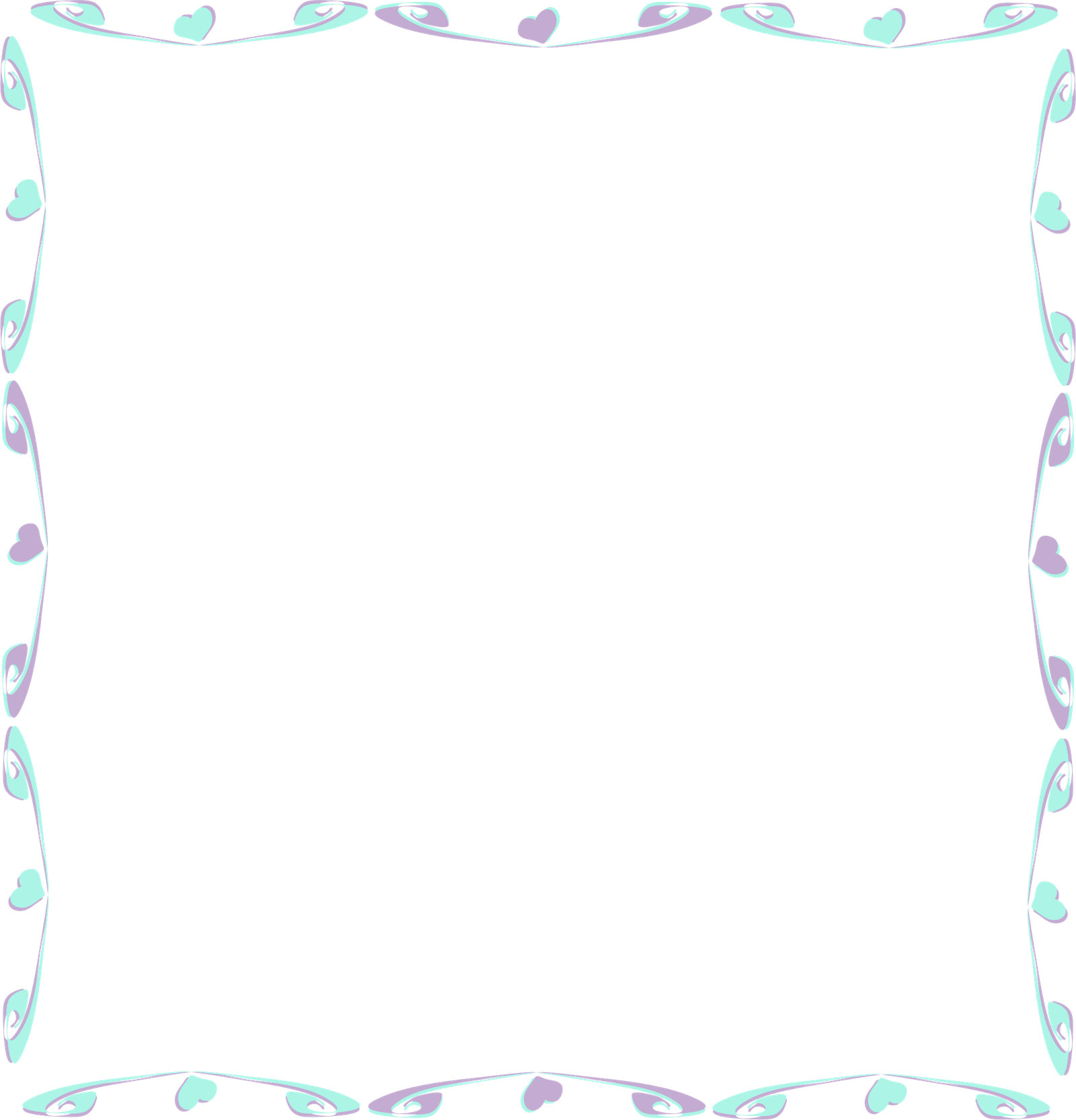 Frame Vector Teal Transparent Png HD Free Download