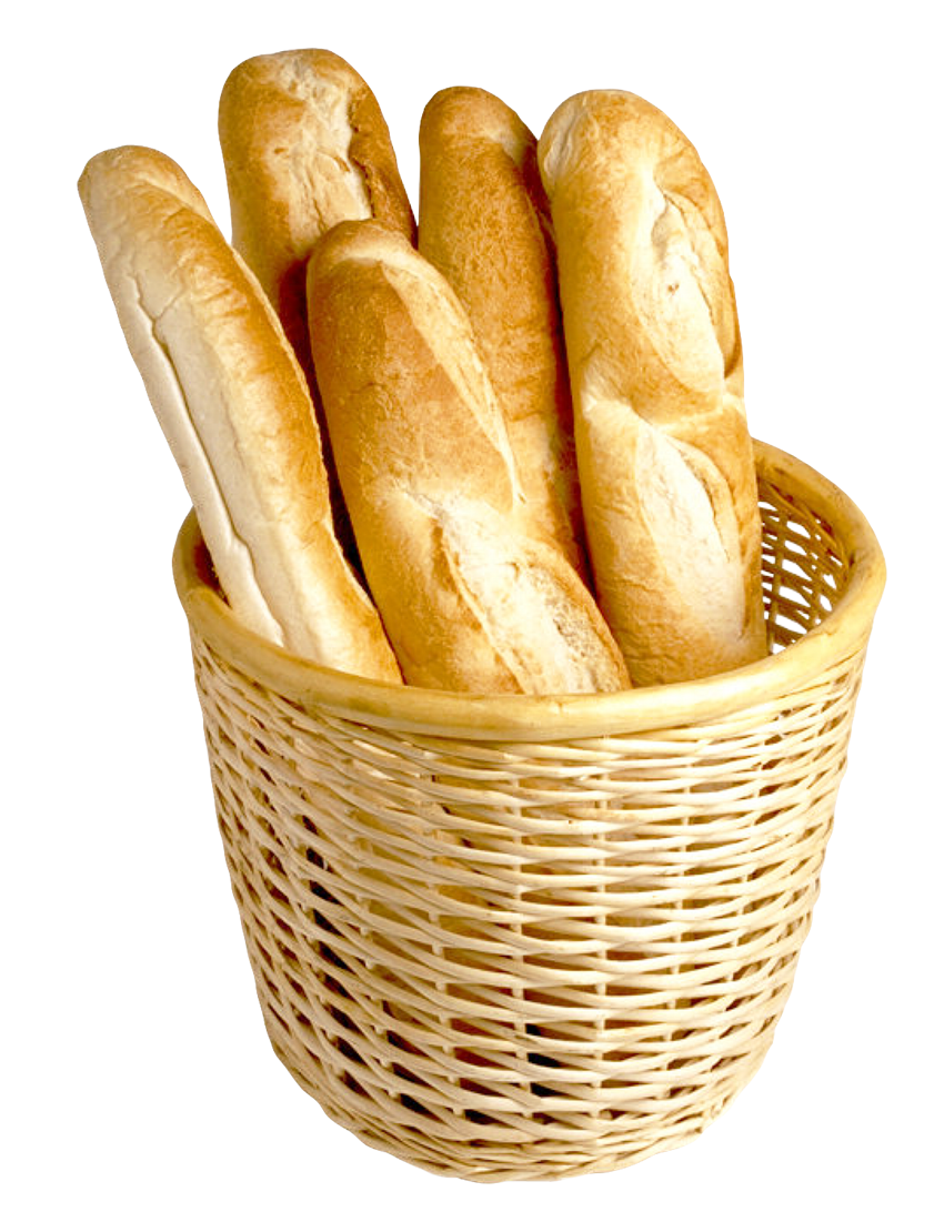 Basket French Bread Png HD Free Download