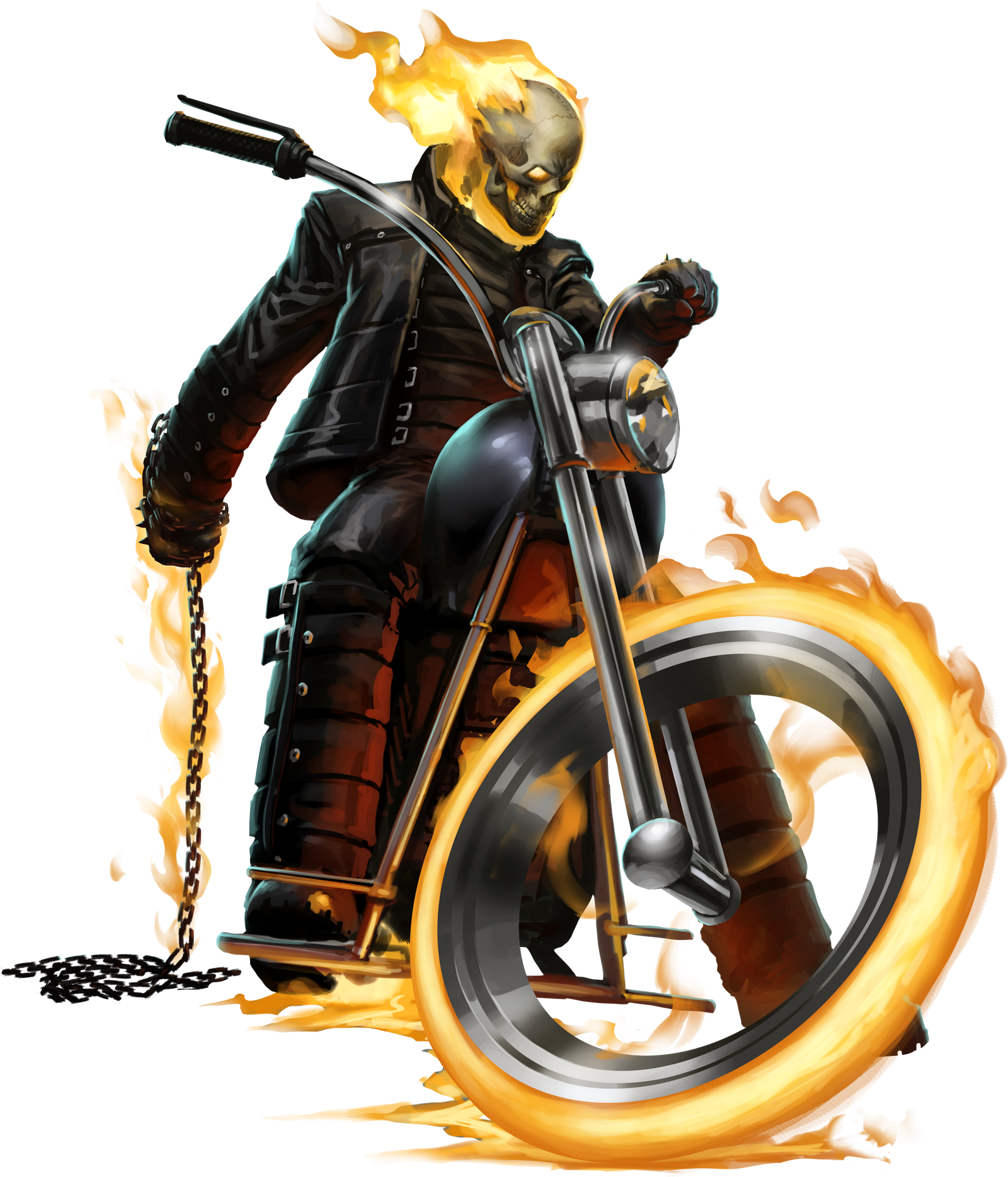 Ghost Pic Flame Rider Png HD Free Download