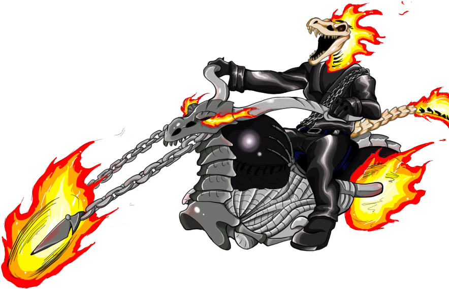 Ghost Flame Rider Png HD Free Download