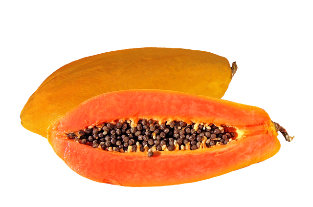 Fresh Papaya Half Png HD Free Download