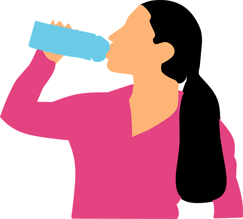 Girl Vector Drinking Png HD Free Download