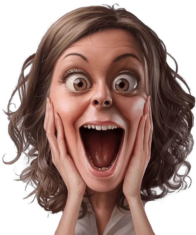 Woman Vector Surprised Transparent Png HD Free Download