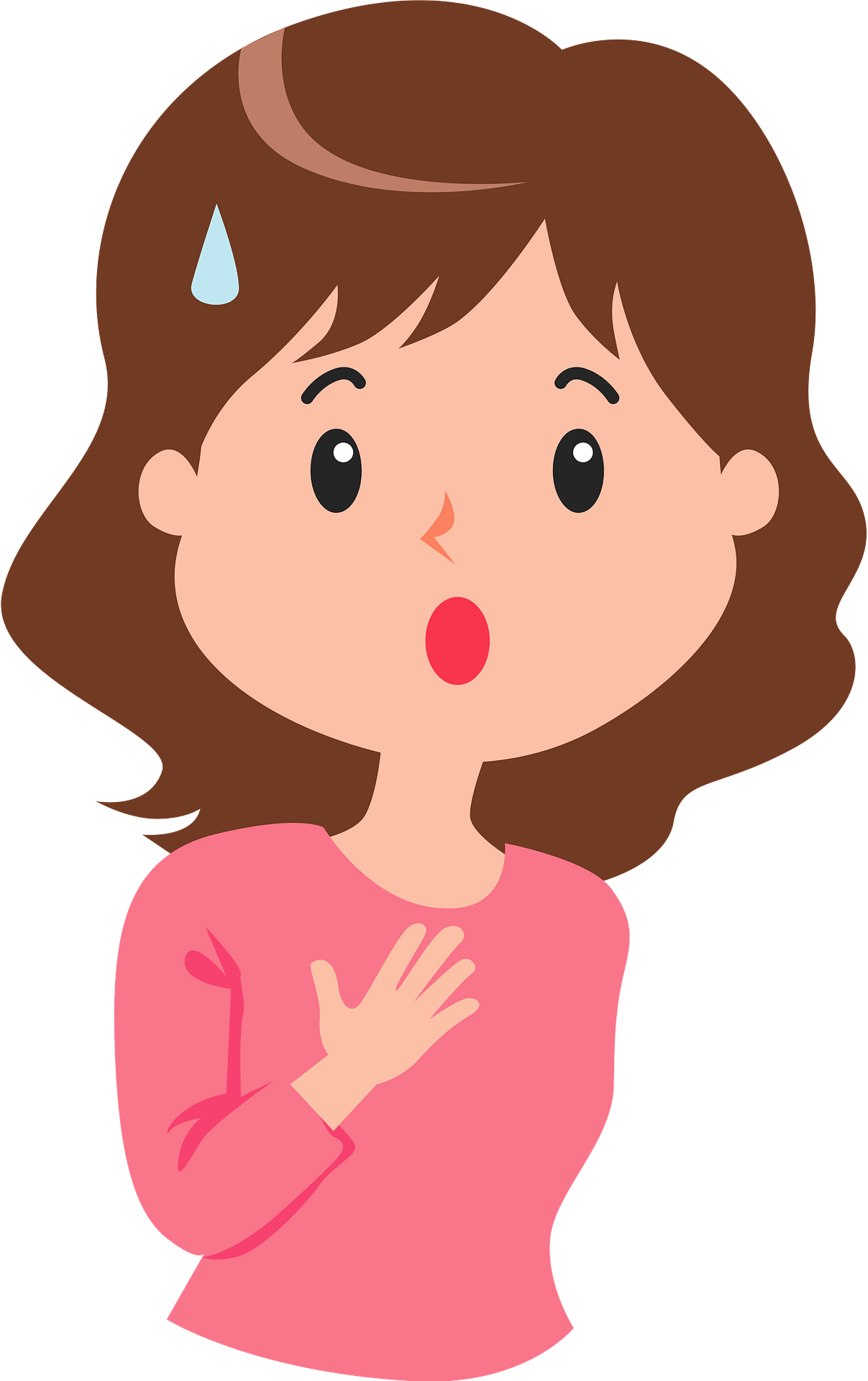 Woman Vector Surprised Png HD Free Download