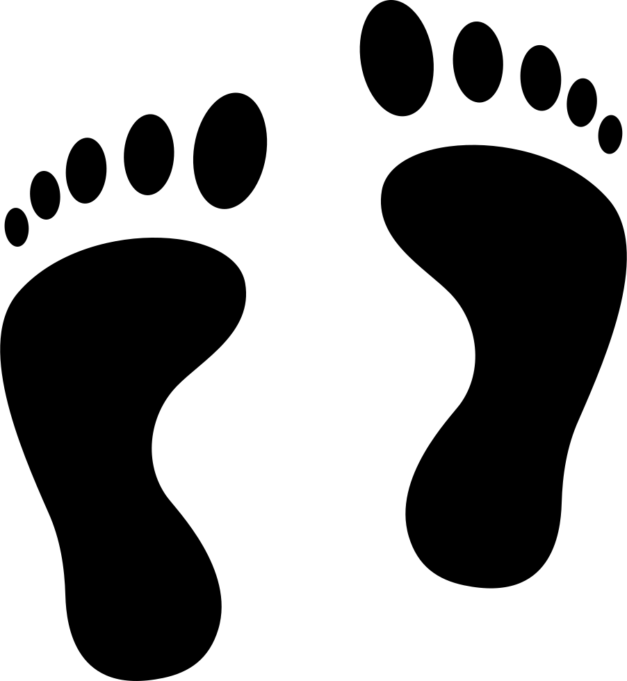 Walking Silhouette Footprints Png Hd Free Download