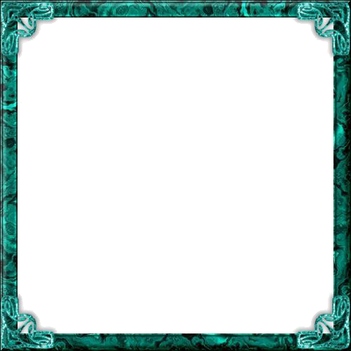 Teal Border Frame Transparent Png HD Free Download