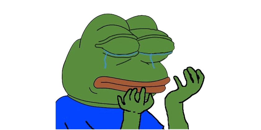 Meme Pepe Frog Sads The Png HD Free Download