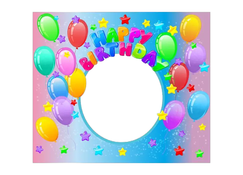 Frame Birthday Happy Png HD Free Download