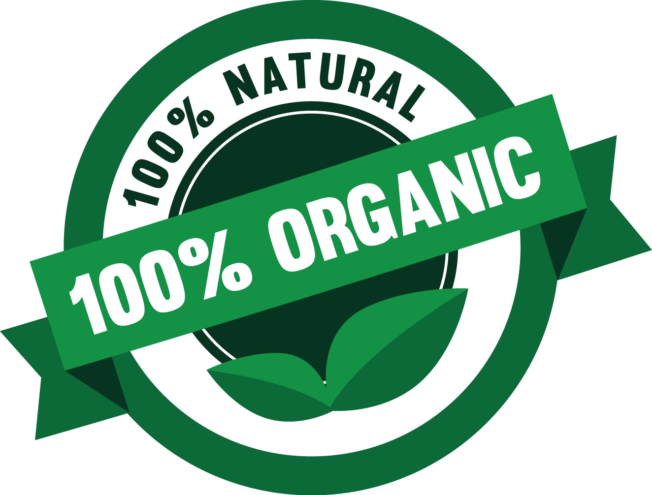 100% Organic Natural Logo PNG  HD Free Download