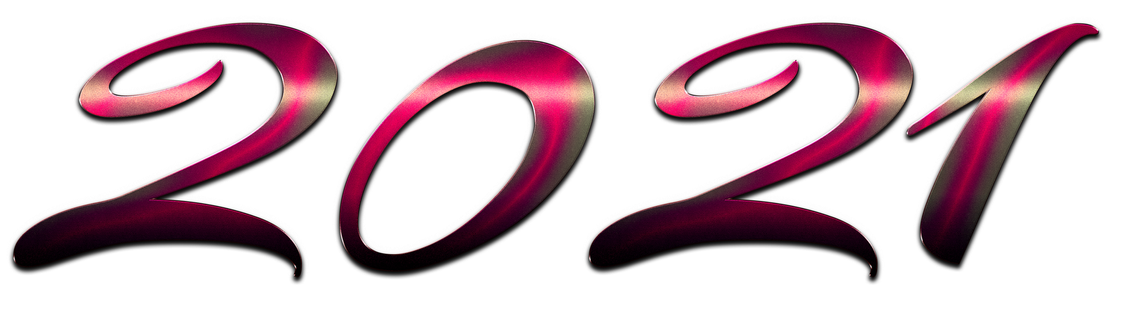 2021 Pink PNG Happy New Year Image  HD Free Download