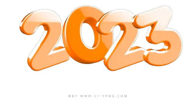 2023 Year Transparent Orange PNG  HD Free Download