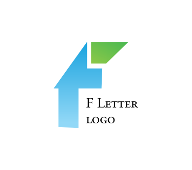 Alphabet F Cut Letter Logo PNG  HD Free Download