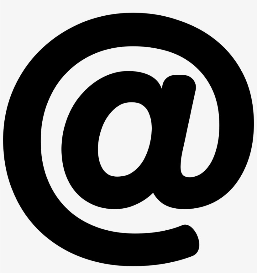 At Sign Arroba Sign Comments Email Icon Vector Transparent PNG  HD Free Download