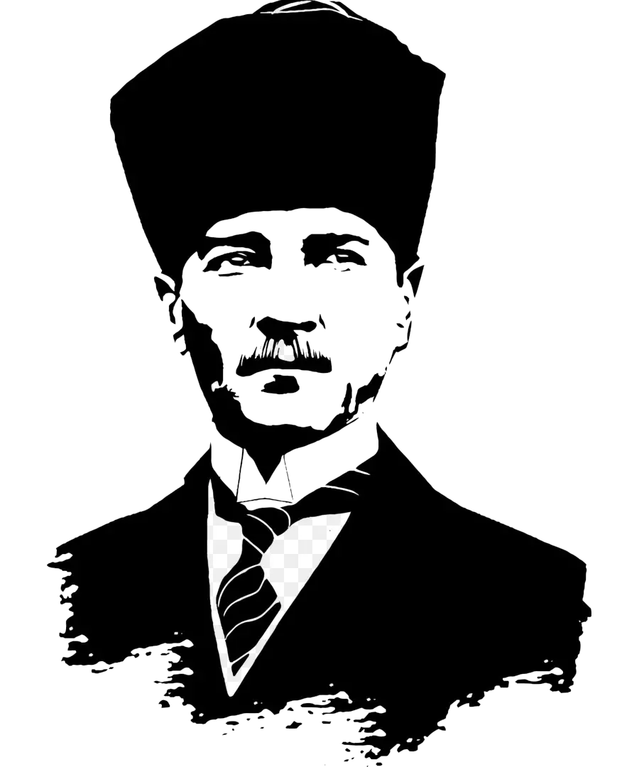 Atatürk Portre Siyah Beyaz Mustafa Kemal Atatürk  HD Free Download