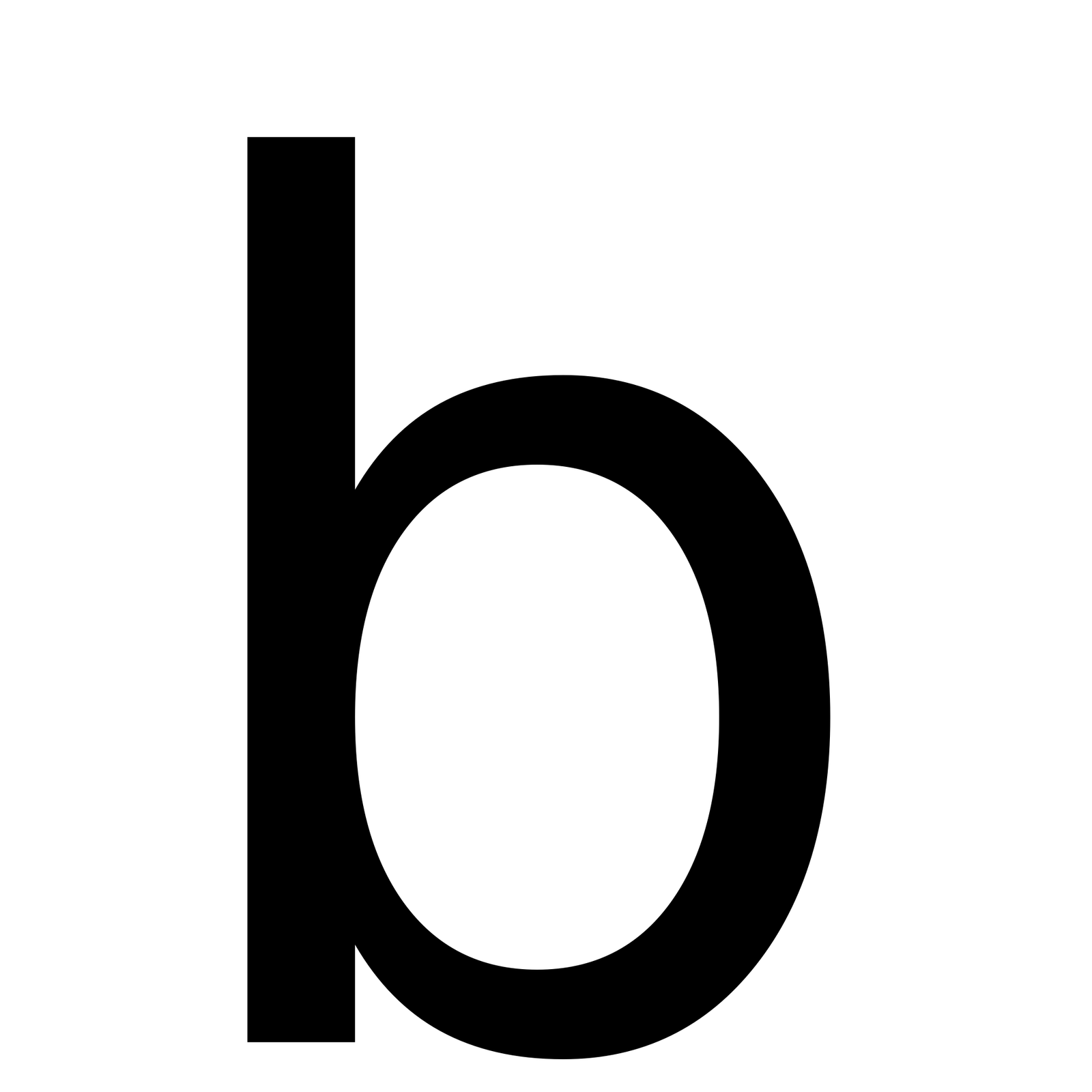 Classic Lowercase B Letter Black PNG  HD Free Download