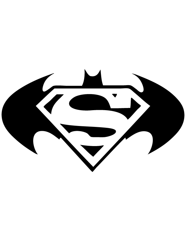 Black And White Batman Vs Superman PNG Logo  HD Free Download