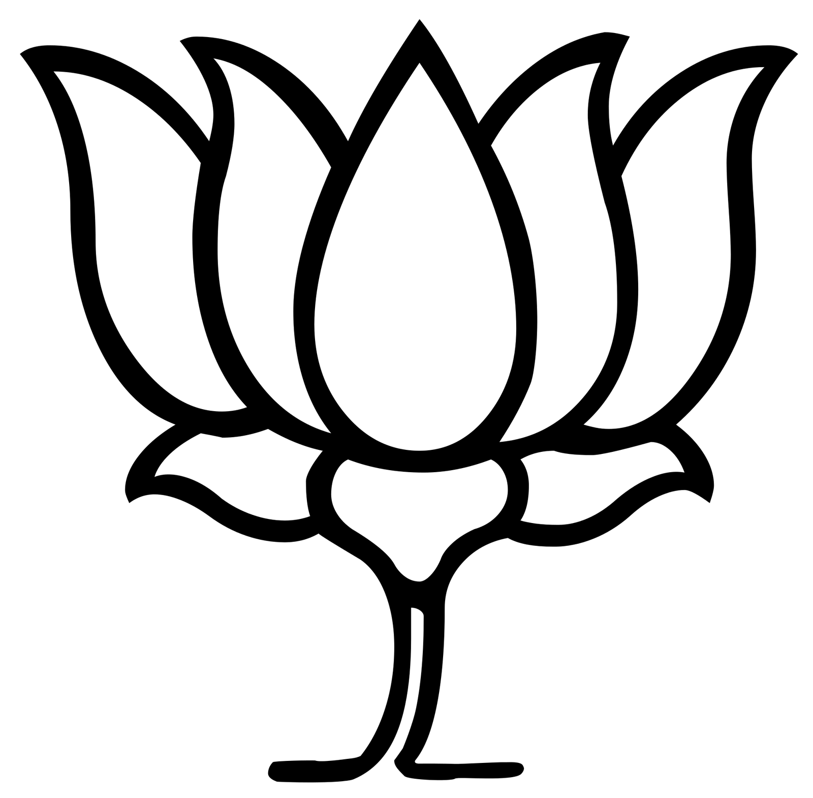 Bjp Logo Outline PNG HD Free Download
