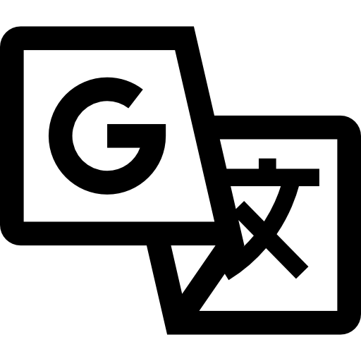Black Google Translate Logo Icon  HD Free Download