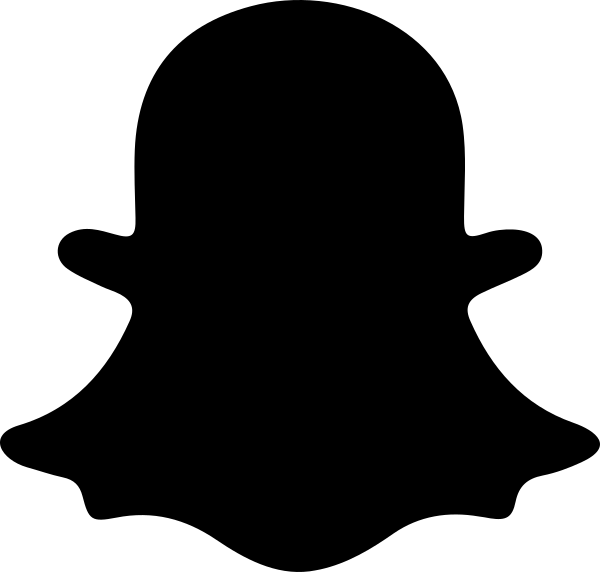 Black Snapchat Logo Picture  HD Free Download