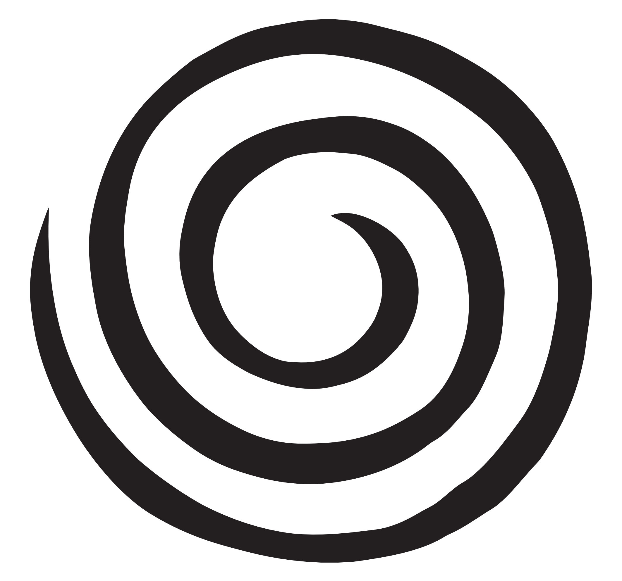 Black Swirl Circle Transparent  HD Free Download