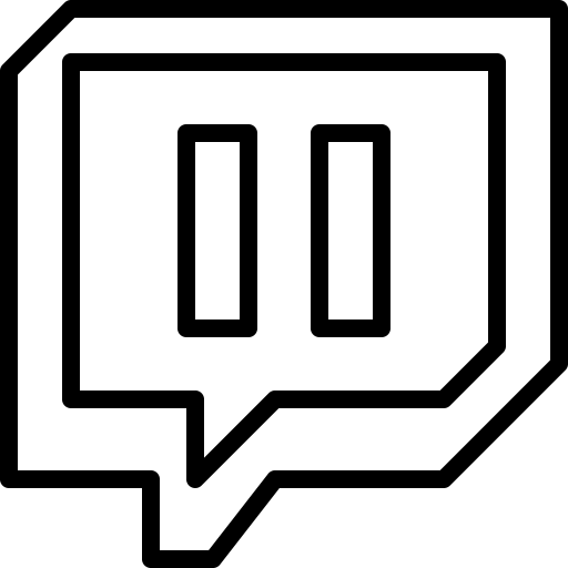 Black Twitch Icon  HD Free Download