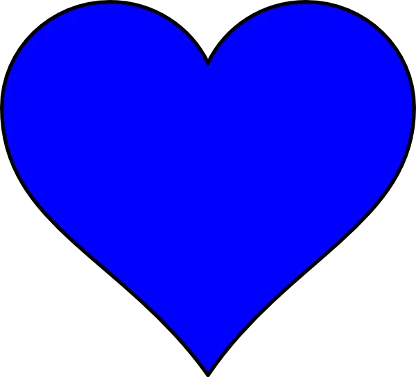 Blue Heart Shape Clip Art Clkerm Vector Clip Art HD Free Download