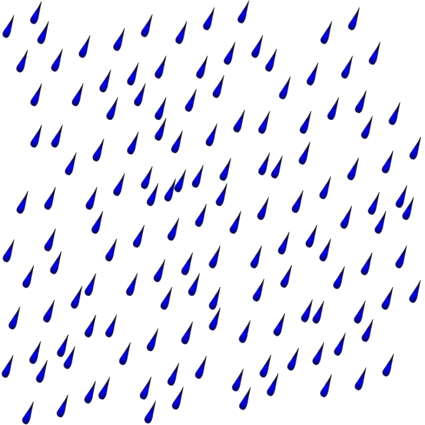 Blue Raindrops Transparent  HD Free Download
