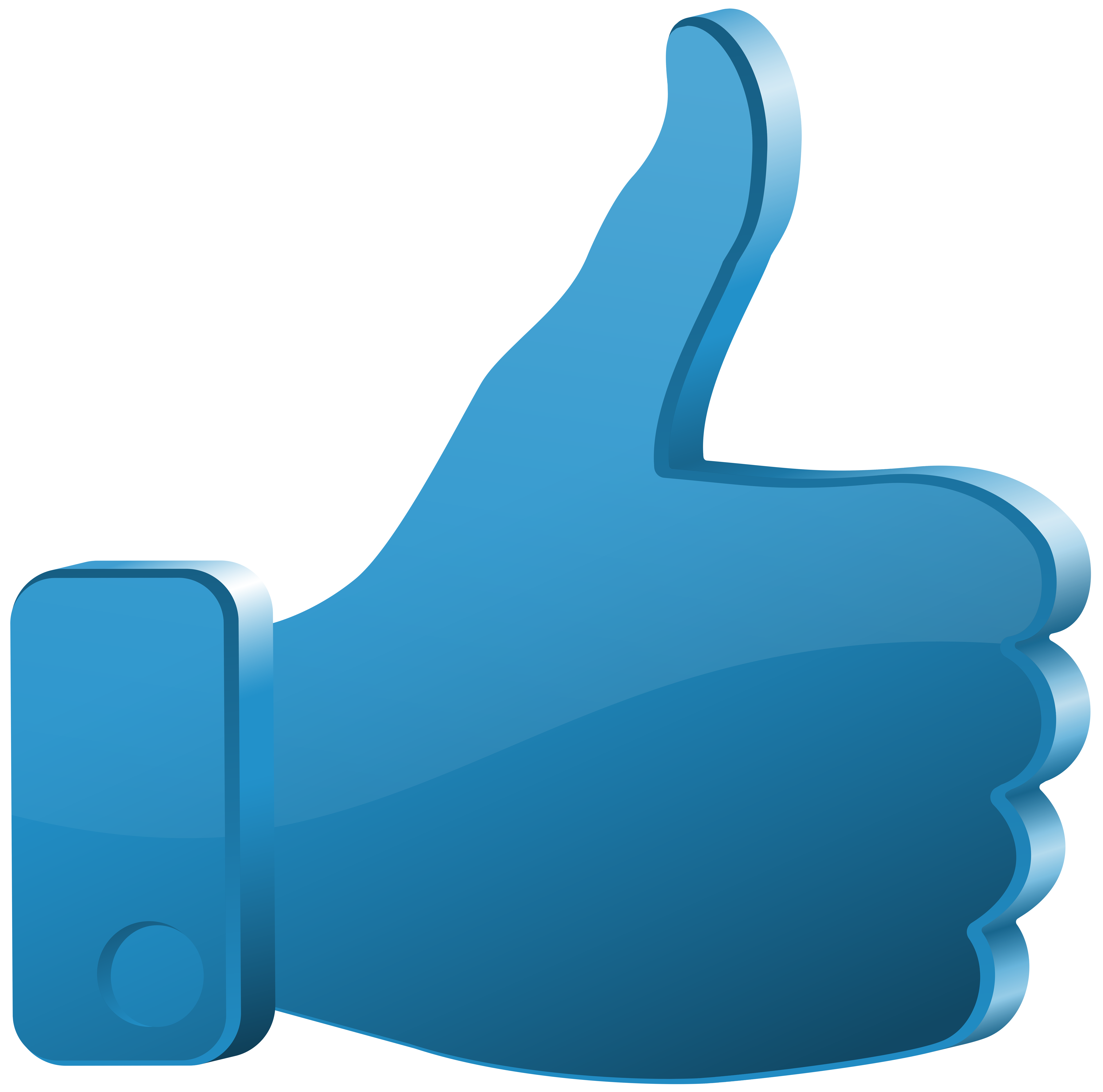 Blue Thumbs Up Clipart   HD Free Download