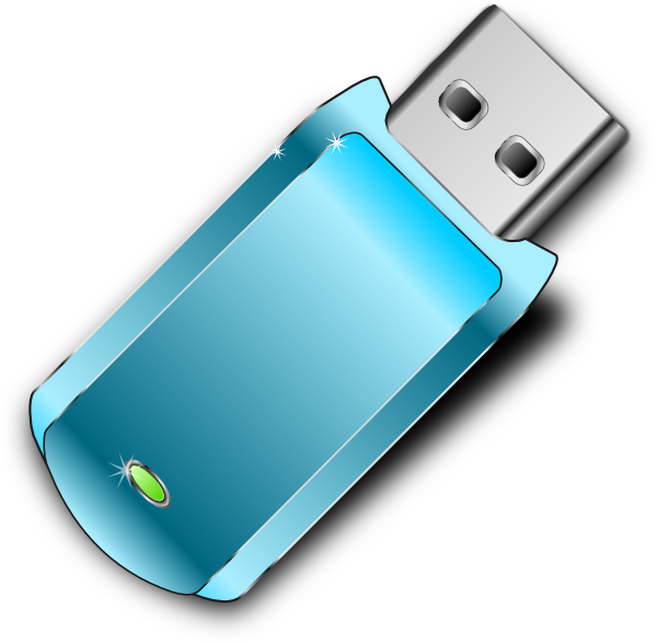 Blue Usb Clip Art Clkerm Vector Clip Art Online  HD Free Download