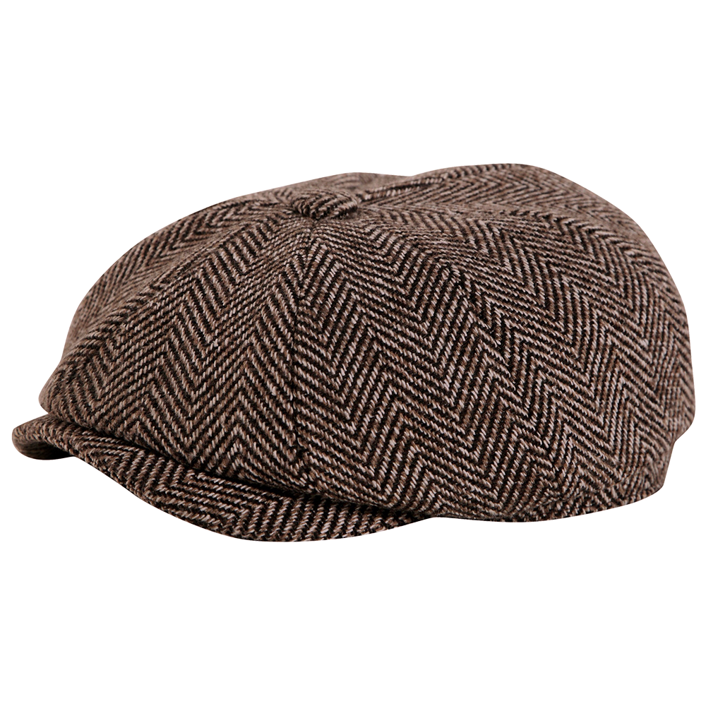 Cap New Herringbone Button Top Flat Caps Gamble And Gunn  HD Free Download