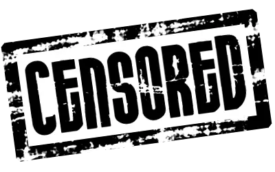 Censored Black Frame Text Logo PNG HD Free Download