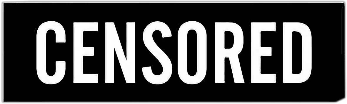 Censored Sticker Transparent PNG  HD Free Download