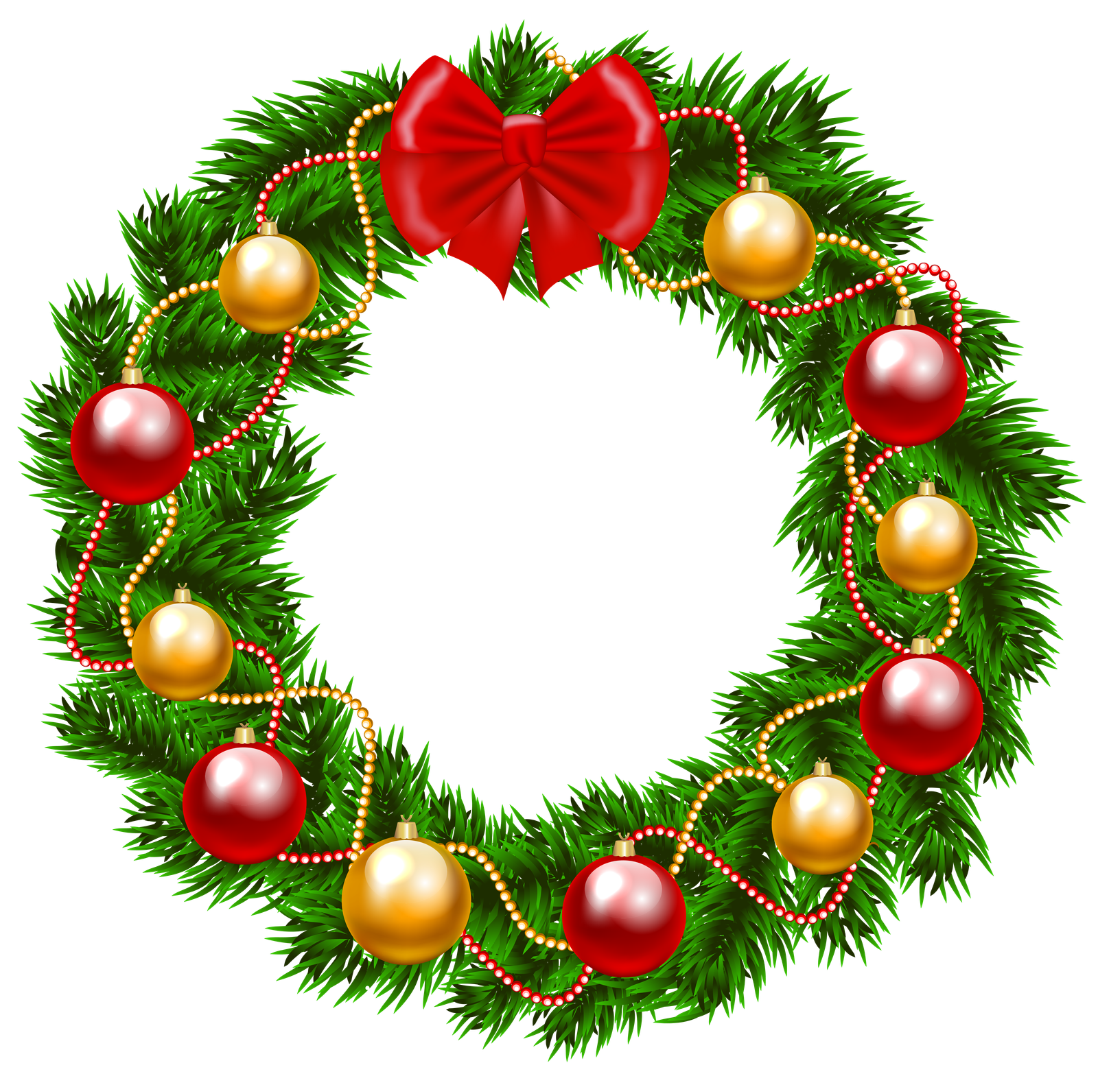 Christmas Wreaths Clip Art Clipart Best  HD Free Download