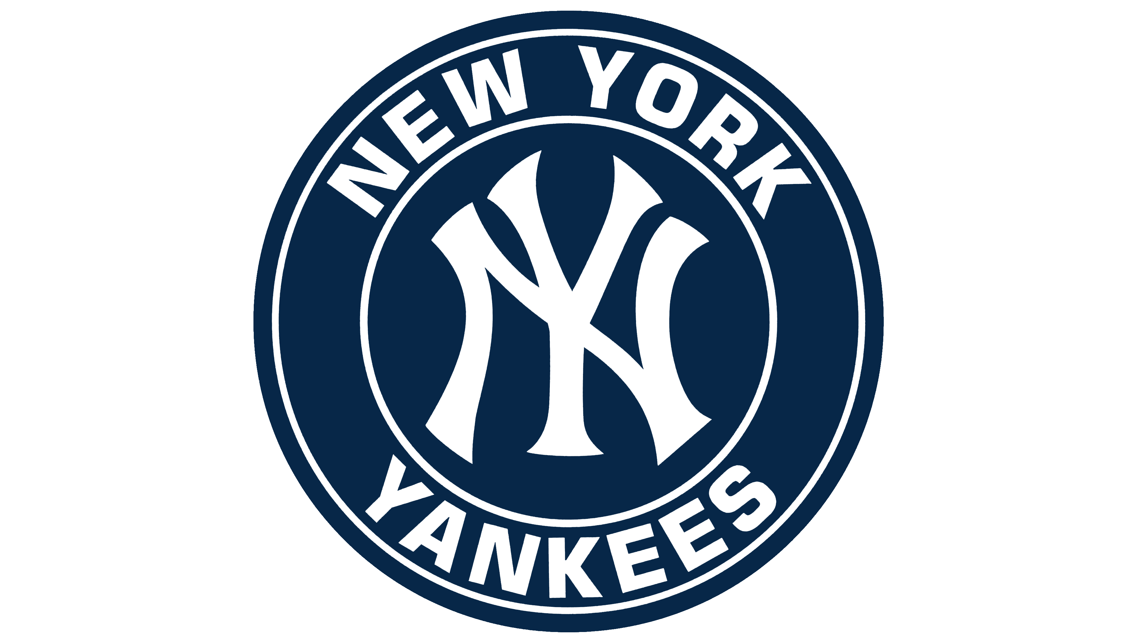 Circle Navy Blue Yankees New York Logo PNG  HD Free Download