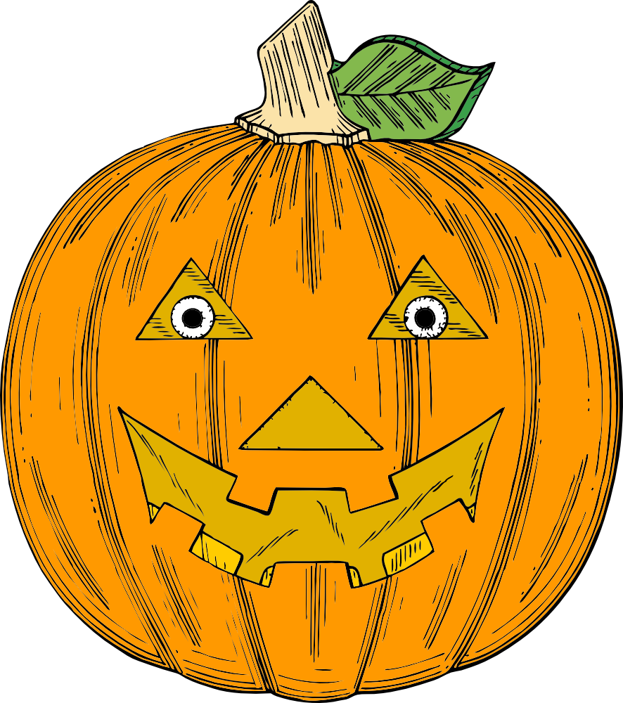 Clip Art Pumpkin Face  HD Free Download